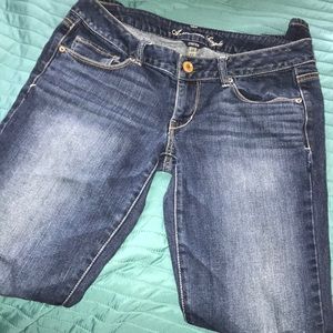 American Eagle like new skinny jeans 8 long